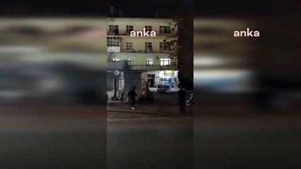 Konya'da apartmanın çökme anı kamerada