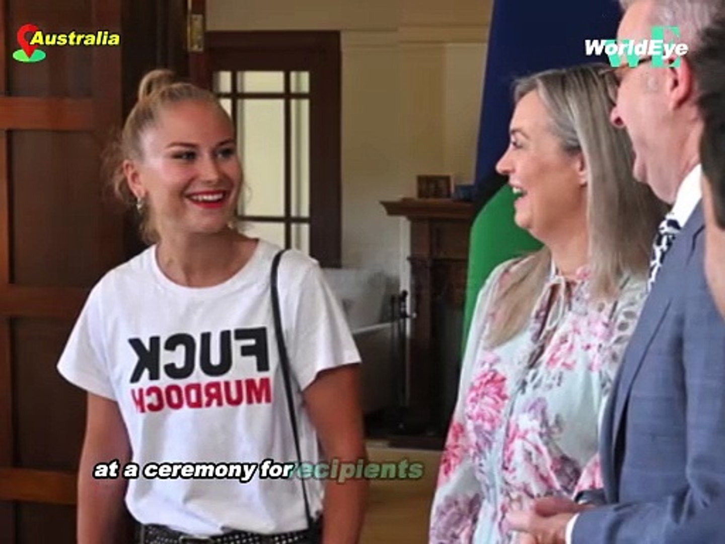 Grace Tame’s 'Fu*ck Murdoch' T-Shirt Sparks Debate at 2025 Australian of the Year Ceremony