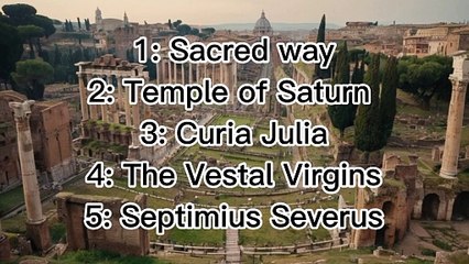 Visit to Roman forum history lover and travel to back of time