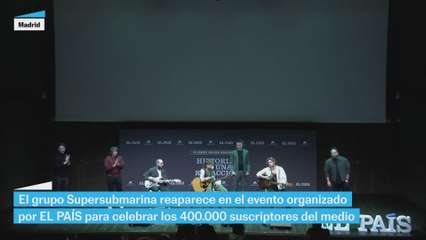 Supersubmarina reaparece en el evento de EL PAÍS