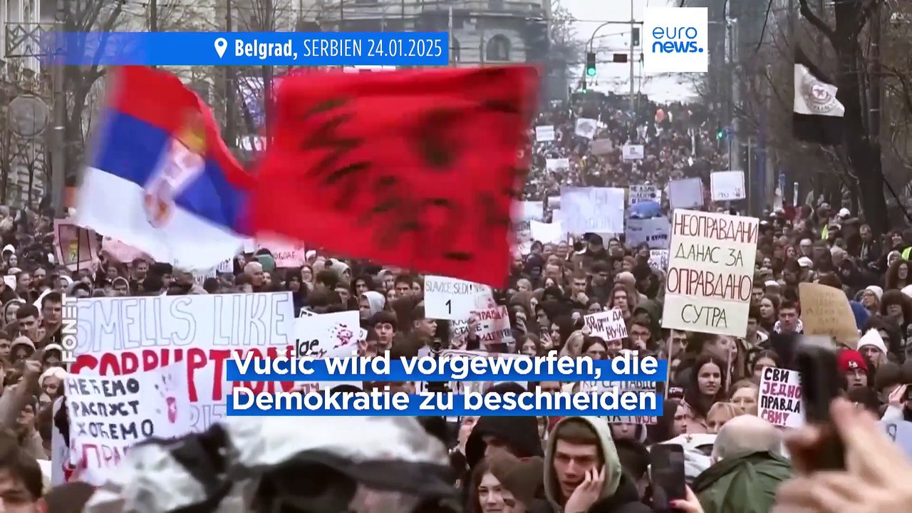 Proteste gegen Vučić: Studenten leiten landesweiten Streik