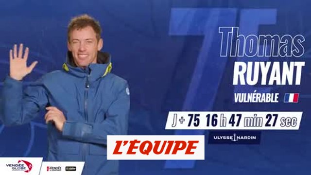 Ruyant prend la 7e place en 75 jours - Voile - Vendée Globe