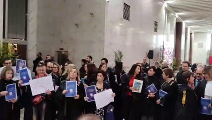 Il video della protesta dei magistrati a Palermo