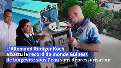 120 jours immergé sous l'eau dans une capsule, un Allemand bat le record Guinness