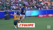 L'ouverture du score des Bleus face à l'Australie - Rugby à 7 (H) - HSBC Sevens Series à Perth