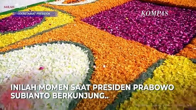 Tulisan Presiden Prabowo Saat Beri Penghormatan untuk Mahatma Gandhi di Rajghat Memorial India