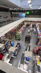 Hırvatistan'da pahalılık protesto edildi! Vatandaşlar boykota gitti, marketler fiyatları düşürdü