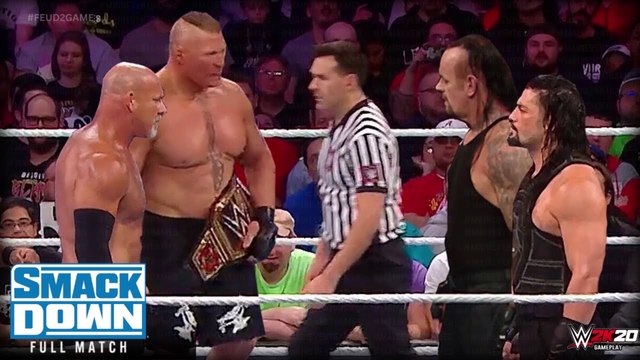 WWE 2K20 - Goldberg & Brock Lesnar vs Roman Reigns & Undertaker