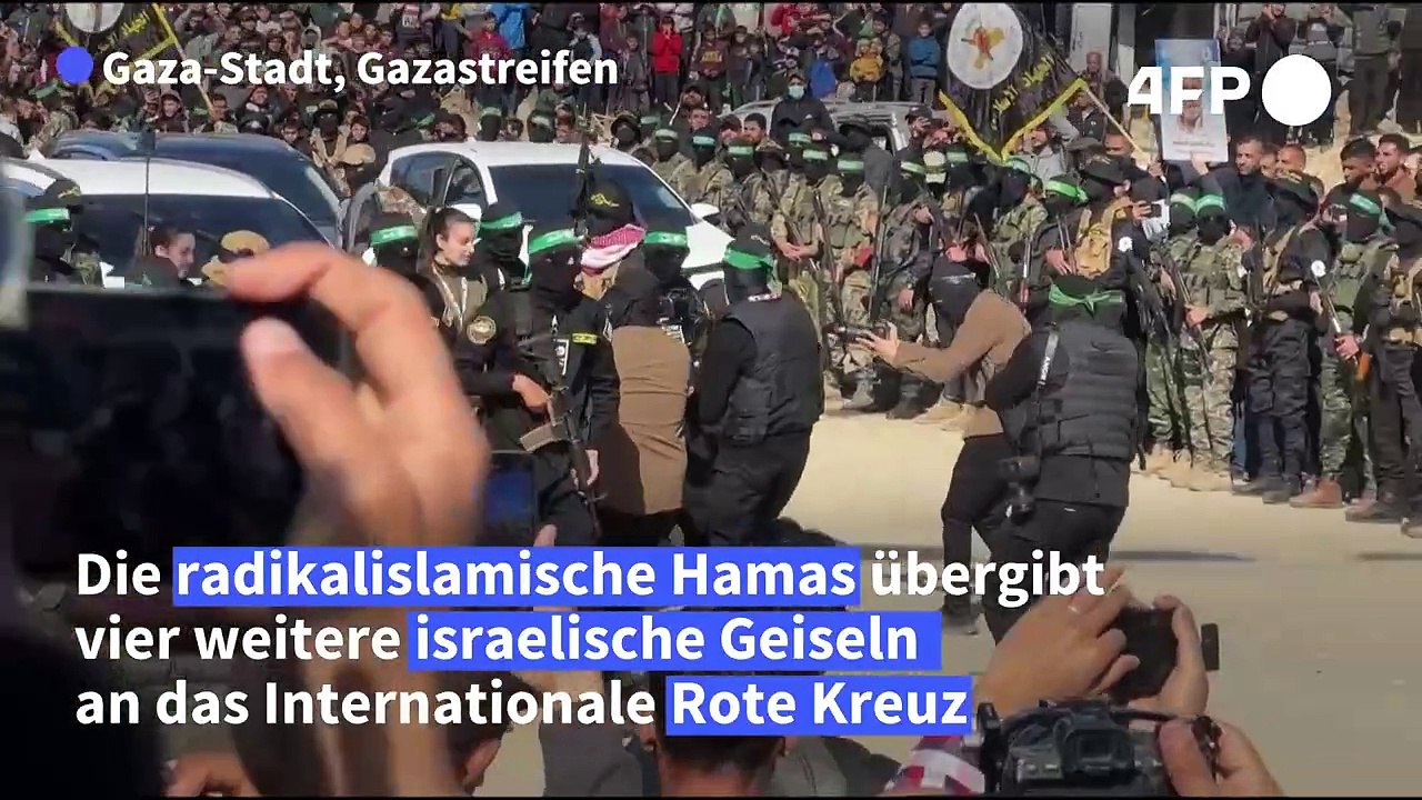 Hamas übergibt vier weitere israelische Geiseln
