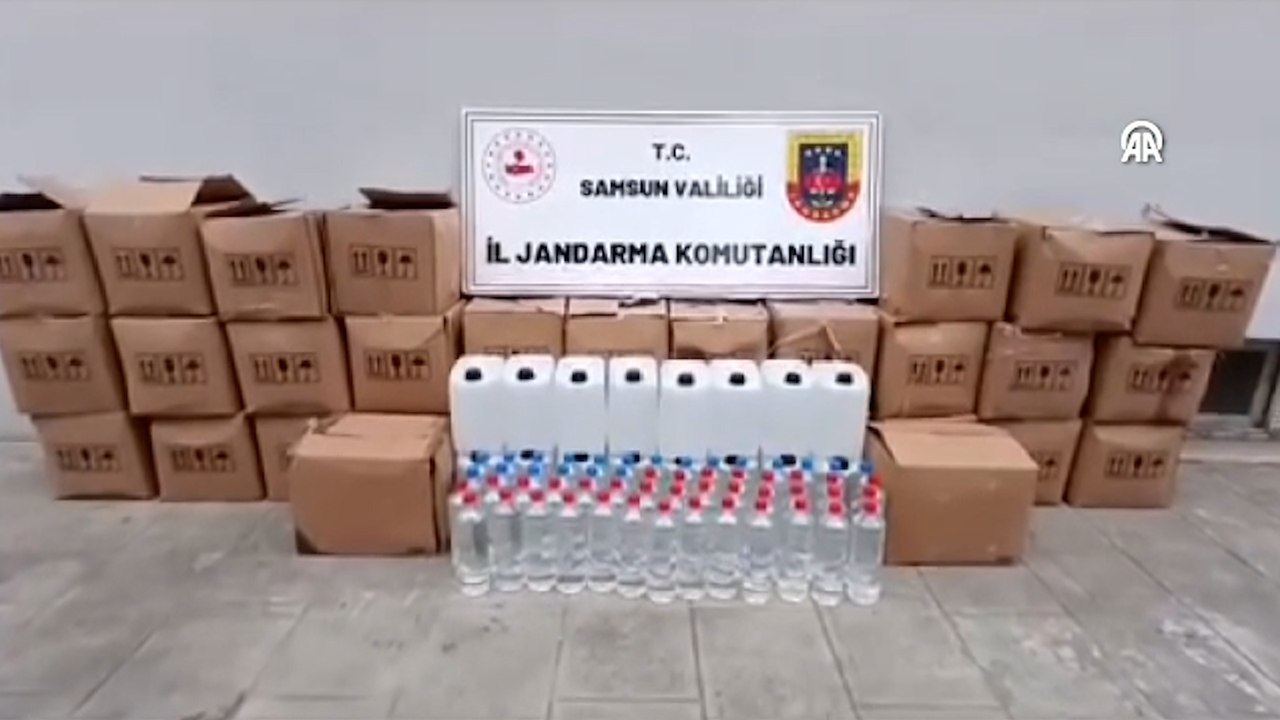 755 litre etil alkol ele geçirildi