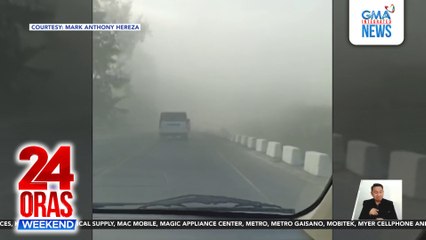 Biyahe sa isang kalsada sa Zambales, naantala ng tila makapal na alikabok | 24 Oras Weekend