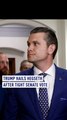 Trump hails Hegseth after tight Senate vote