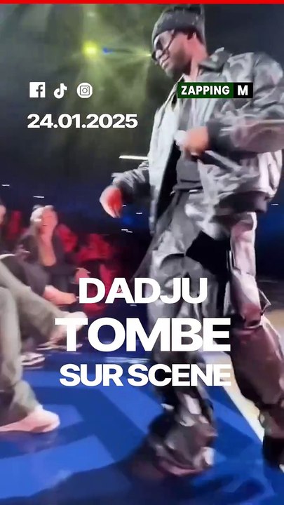 DADJU TOMBE SUR SCENE