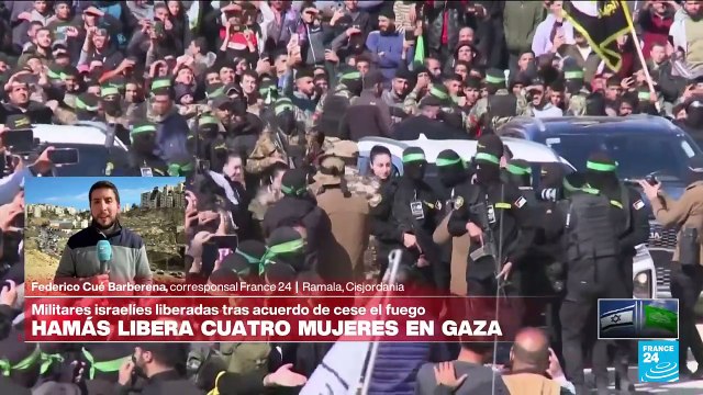 Informe desde Ramala: Hamás libera a cuatro rehenes en canje por 200 palestinos excarcelados