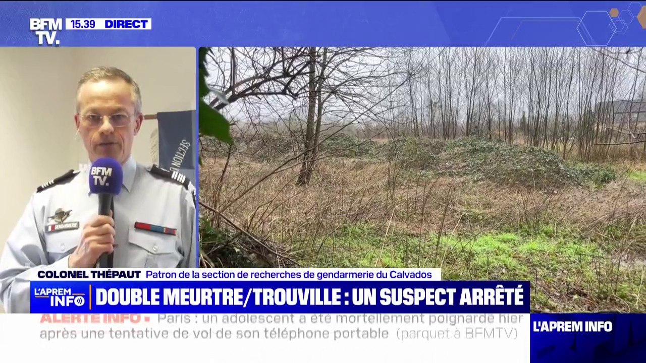 Double meurtre à Trouville: "L'individu intercepté correspond en tout point au signalement", affirme le colonel Thépaut, patron de la section de recherches de la gendarmerie du Calvados