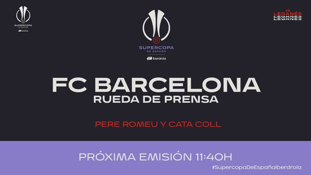 Rueda de prensa Barça femenino en la previa de la supercopa