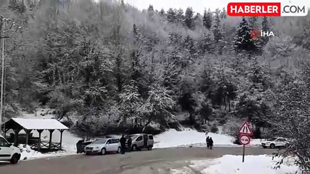 Abant Gölü Milli Parkı Karla Kaplandı