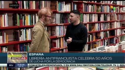 Librería antifranquista celebra 50 años de lucha por la democracia