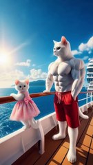 _🐾_Kitten_Overboard!_🐱🚨_Brave_Dad_Cat_Battles_a_Shark_to_Save_His_Little_One_🦈💥#catshorts_#cat_#sad(1080p)