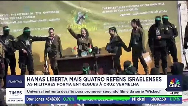 Quatro militares israelenses são libertas após um ano sendo feitas de refém | PLANTÃO TIMES BRASIL