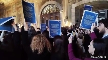 A Napoli Nordio apre l'anno giudiziario tra protesta toghe e applausi