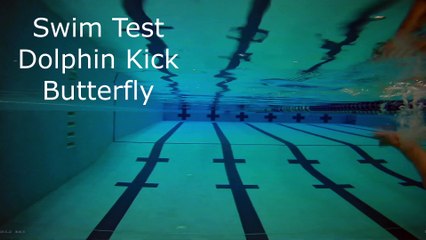 Swimming Test: Dolphin Kick - Butterfly
