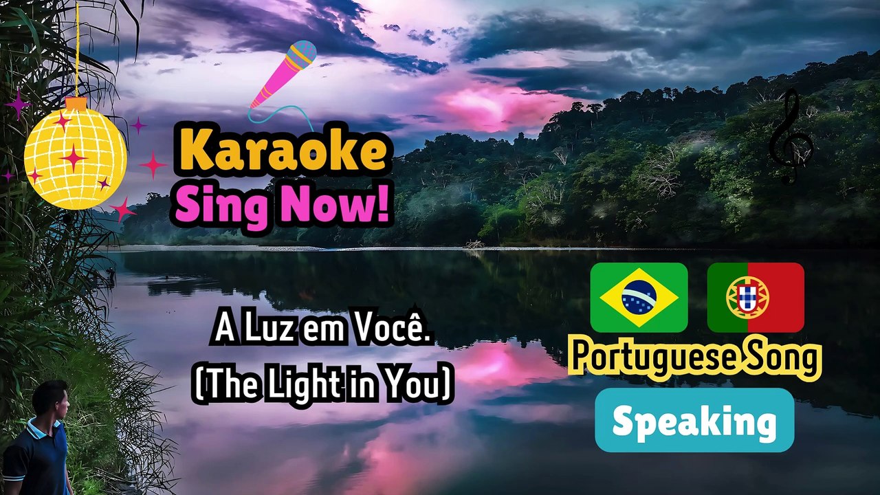 Karaoke Challenge. Music to Learn Portuguese. Listen & Learn.