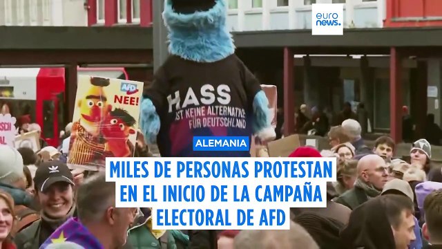 Protestas masivas en Alemania contra el inicio de la campaña electoral de la AfD