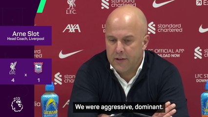 Liverpool 'almost perfect' against Ipswich - Slot