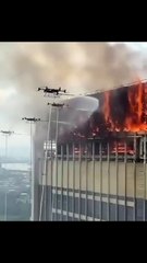 Fire fighting with drone