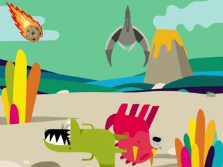 Historically Inaccurate Depiction of the Dinosaur Extinction Event. #scratchanimation #dinosaur