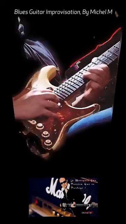 069. Blues Guitar Improvisation, By Michel M #reels #guitarist #rock #music #clips #action #pubgmobile