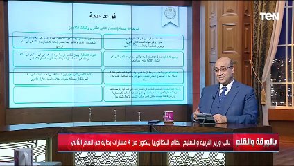 لقاء مع الدكتور بهاء الدين البصال نائب وزير التربية والتعليم | بالورقة والقلم