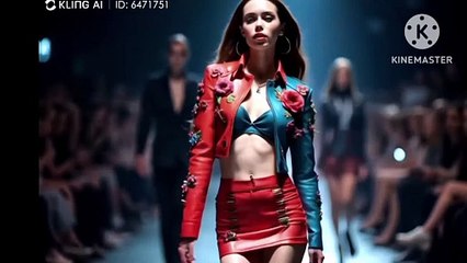 How to walk a modeling girl