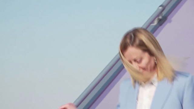 Italy's Giorgia Meloni boards 'Amerigo Vespucci' ship on her visit to Saudi Arabia