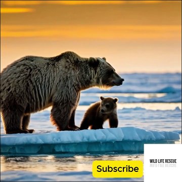 A ship rescue a polar bear after his paw injured by a storm in artic #animalrescue #bearrescue #polarbearrescue