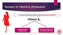 Vitamin B6 (pyridoxine) may help with painful menstruation