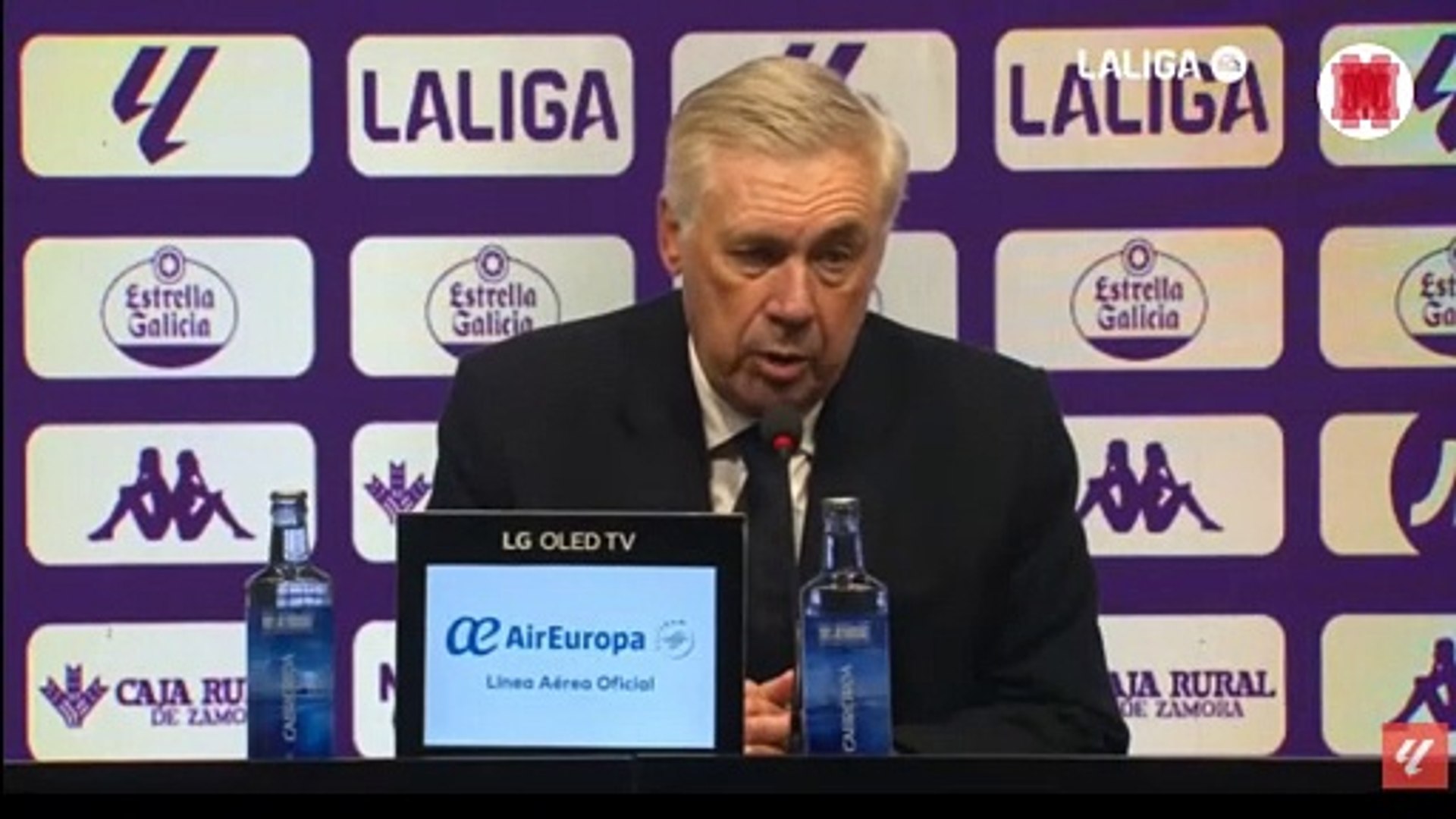 Ancelotti y LaLiga: "Esperemos aprovechar la ventaja que tenemos"