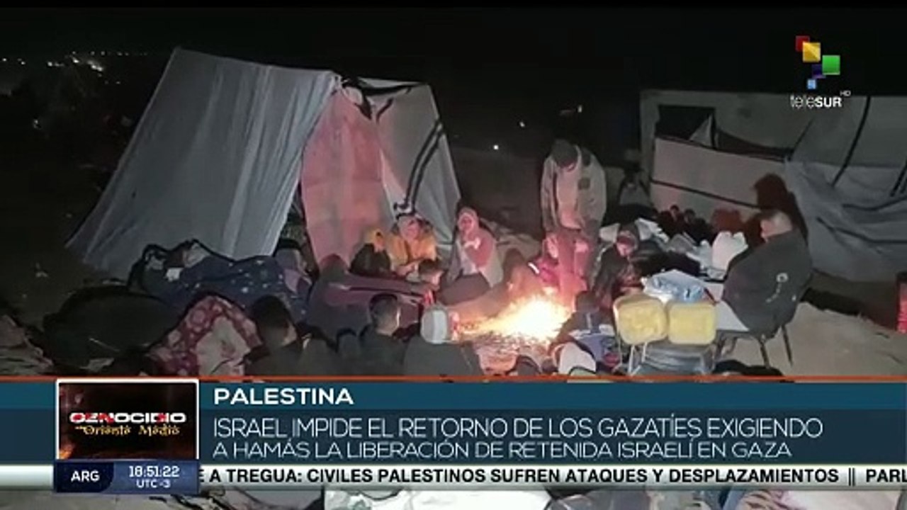 Israel impide el retorno de gazatíes al norte de la Franja de Gaza