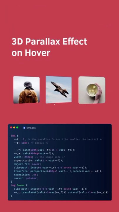 3 Dimensi Parallax Effec on Hover in CSS