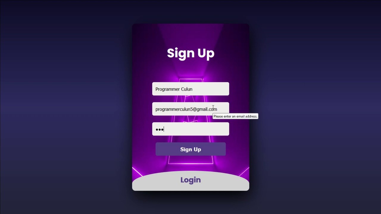 Awesome Responsive Login Form dan Register Form HTML CSS