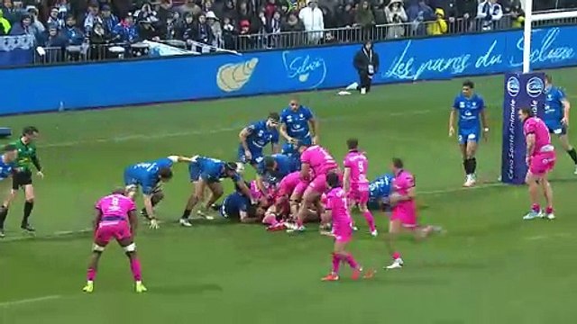 TOP 14 - Essai de Sekou MACALOU (SFP) - RC Vannes - Stade Français Paris