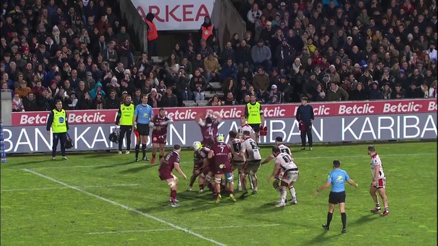 TOP 14 - Essai de Romain LATTERRADE (UBB) - Union Bordeaux-Bègles - LOU Rugby