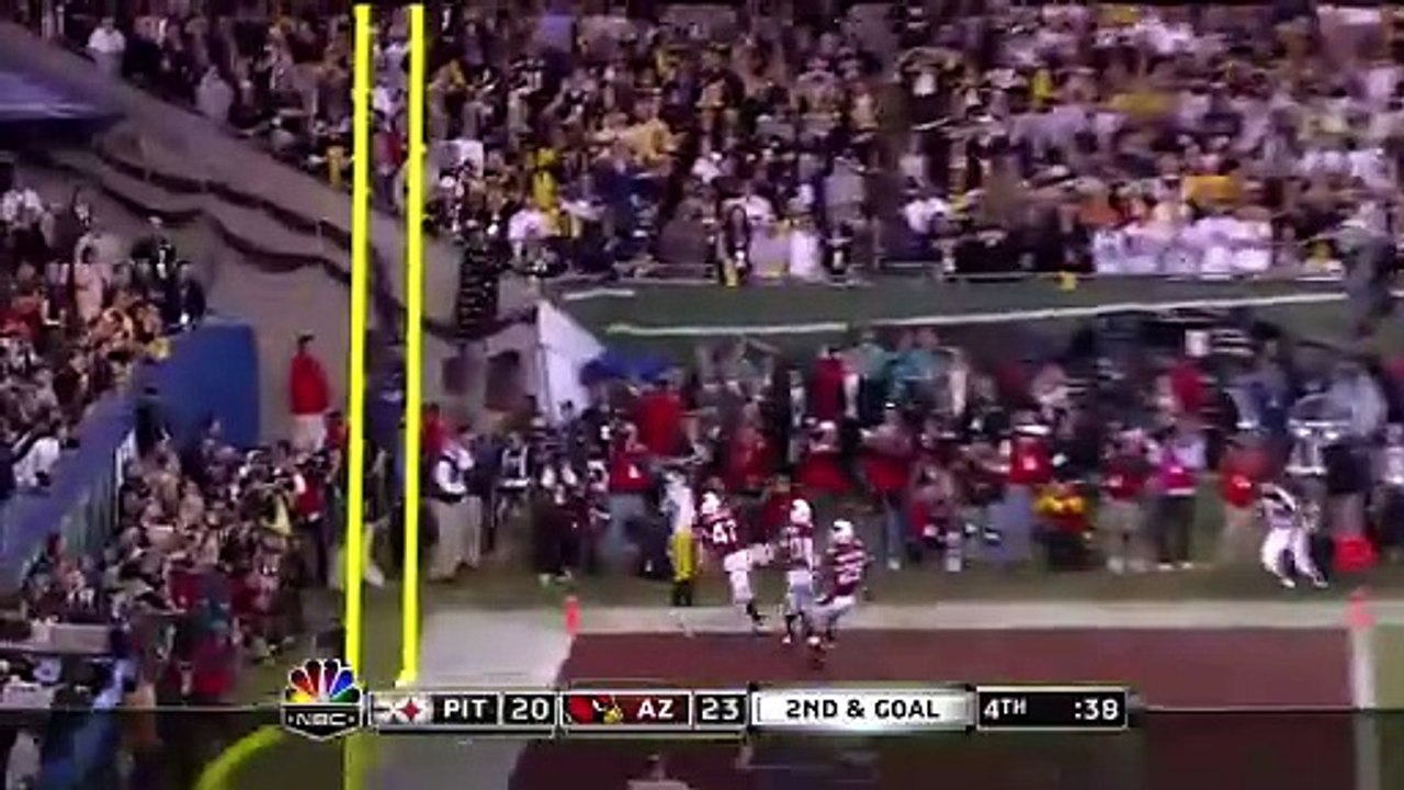 Santonio Holmes Game Winning Touchdown Catch Super Bowl XLIII (2008)