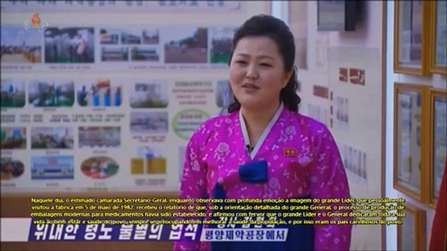 Palavras da camarada Kim Hyon Hui, conferencista da sala da educação na história revolucionária da Fábrica Farmacêutica de Pyongyang