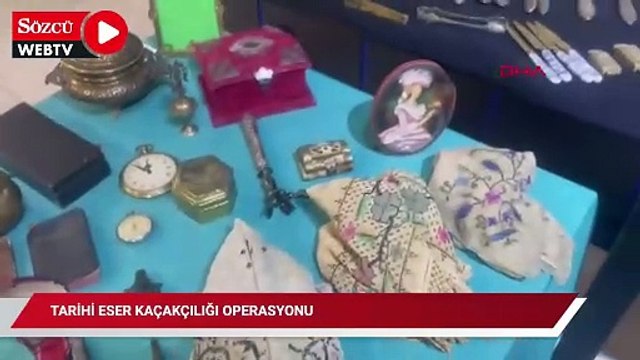 Tarihi eser kaçakçılığı operasyonu; 1,5 milyon TL değerinde 243 eser ele geçirildi
