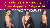 Alia Bhatt spotted at Sabyasachi's 25th-anniversary bash in a Stunning black saree