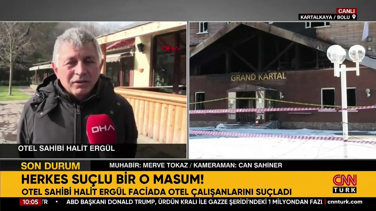 HERKES SUÇLU BİR O MASUM! Otel sahibi yangın faciasında otel çalışanlarını suçladı