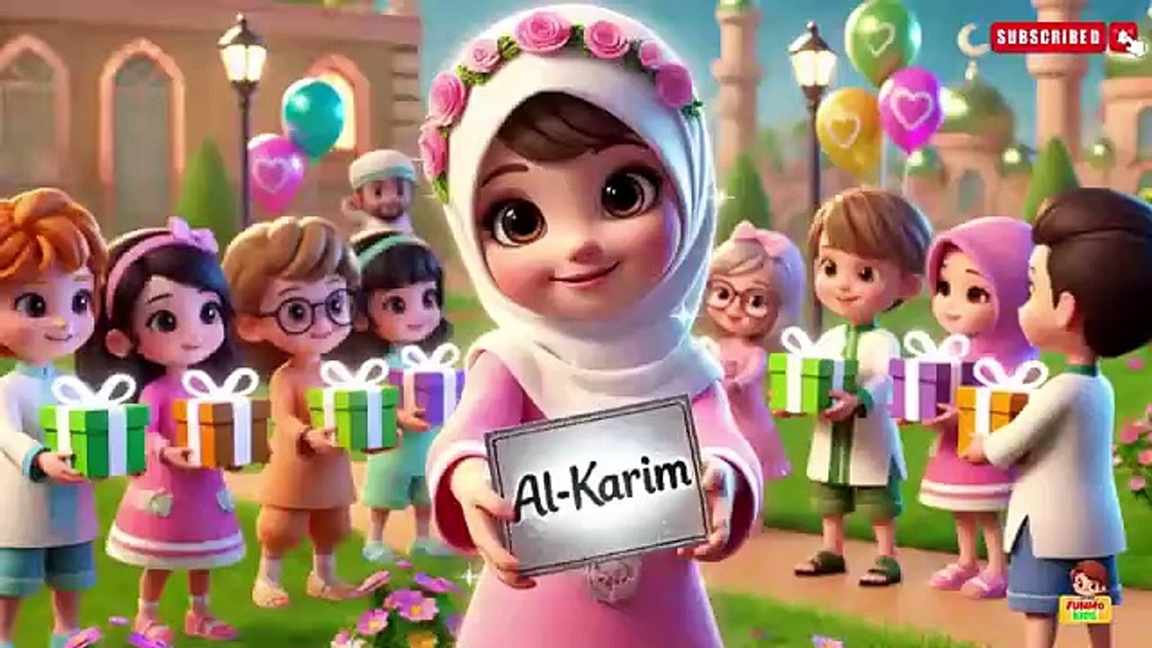 Asma-ul-Husna for Kids 99 Names of Allah with animation