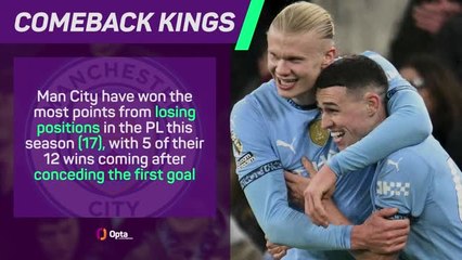City fight back to beat Chelsea - Data Review